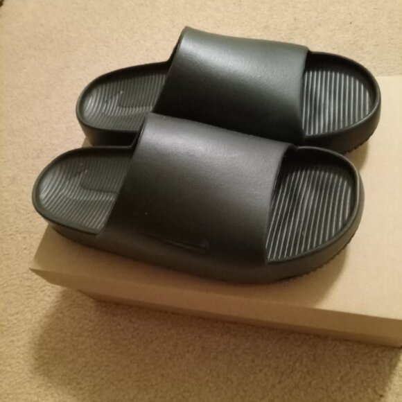 Nike Calm Slides Black Size 11 Near Mint - Picture 3 of 4